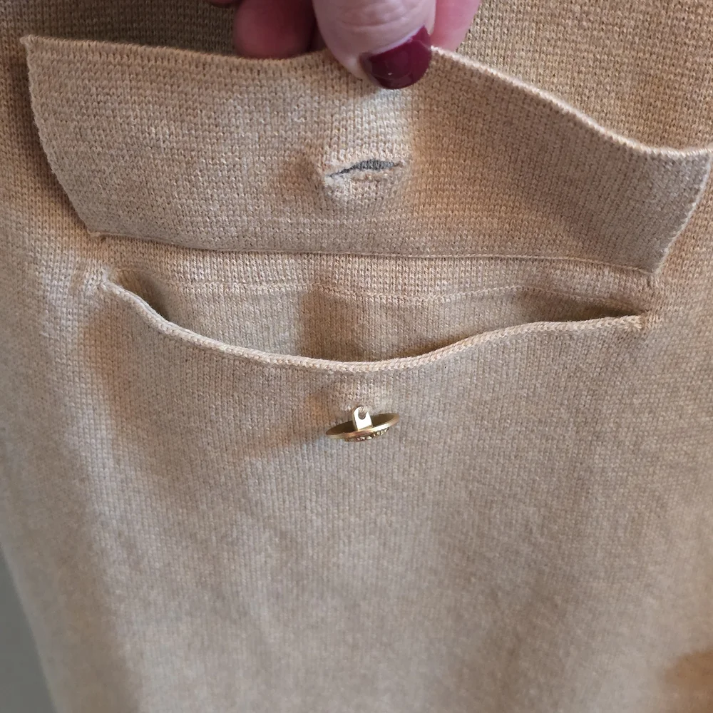NWT J. Crew Long Giselle Sweater/Blazer, Gold Buttons, Sz M - Picture 6 of 10